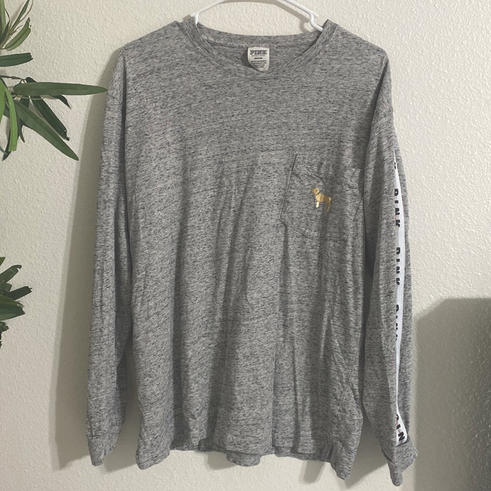 WOMENS PINK VS, LONG SLEEVE SHIRT